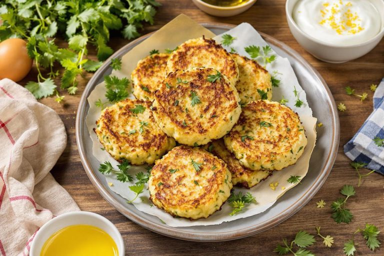 Les beignets de courgettes à la grecque, croustillants et parfumés, une manière originale de savourer ce légume d'été.jpg
