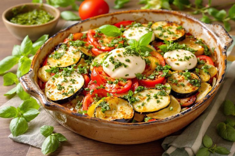 Recette de tian de légumes, pesto et mozzarella.jpg